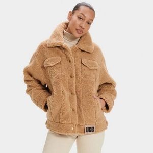 UGG WOMEN FRANKIE SHERPA TRUCKER JACKET